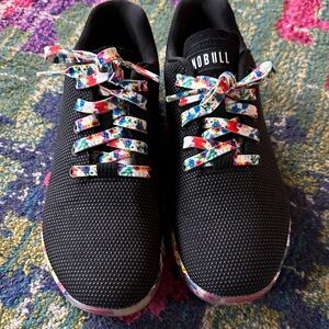 NOBULL Women’s Black Sneakers with Colorful Laces